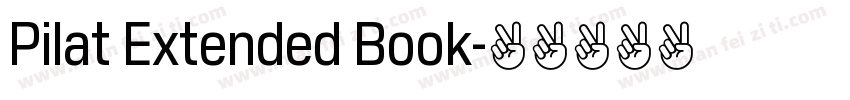 Pilat Extended Book字体转换